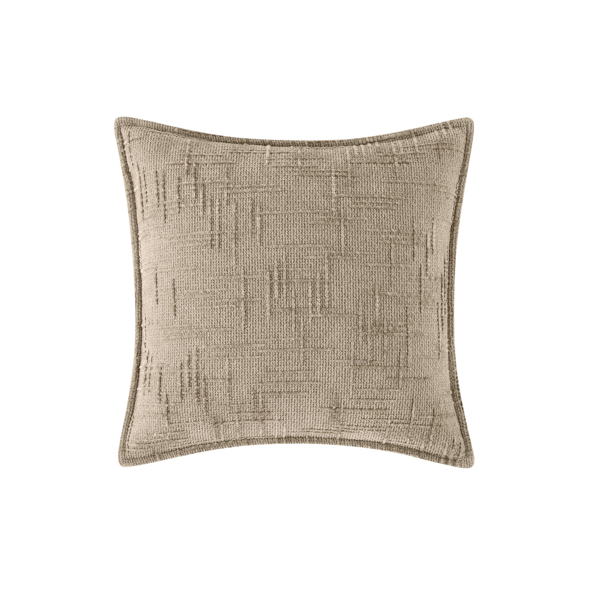 Chenille Tweed Complete  Cushion - Beige