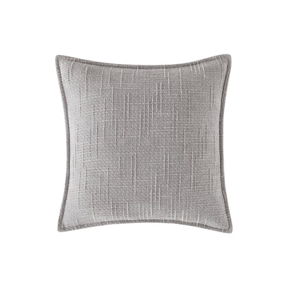 Chenille Tweed Complete  Cushion - Silver