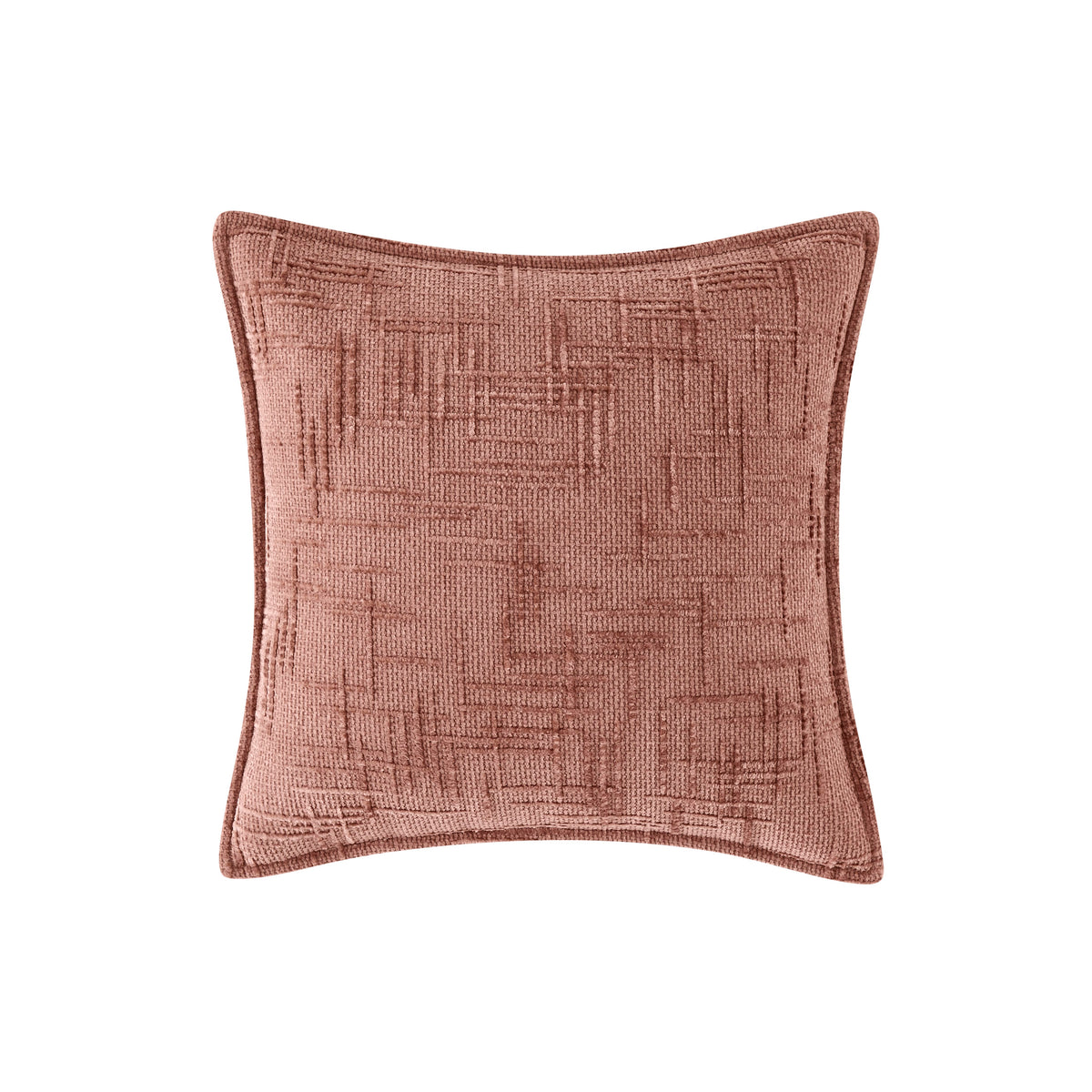 Chenille Tweed Complete  Cushion - Pink
