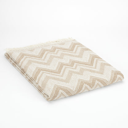 Faz 100% Cotton Multiuse Throw, Stone
