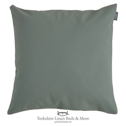 Faux Leather Cushions, Green - Cushions & Cushion Covers - Yorkshire Linen Beds & More