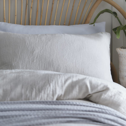 Relax Linen-Look 100% Cotton Duvet Sets, Natural