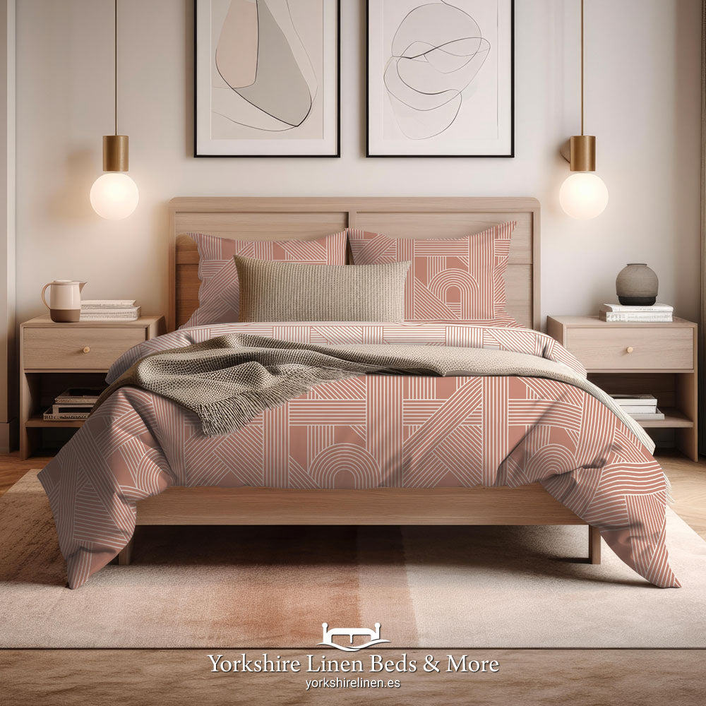 Freya  Duvet Sets - Terracotta