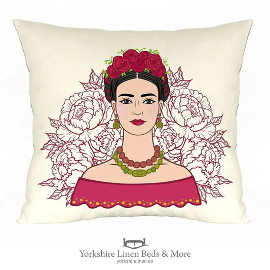 Frida Kahlo Cushion Collection, Frida in Red - Cushions and Home Decoration, Yorkshire Linen Beds & More