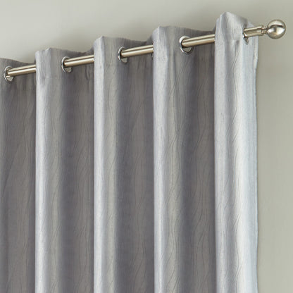 Goodyear Thermal Ring Top Block Out Curtains, Grey