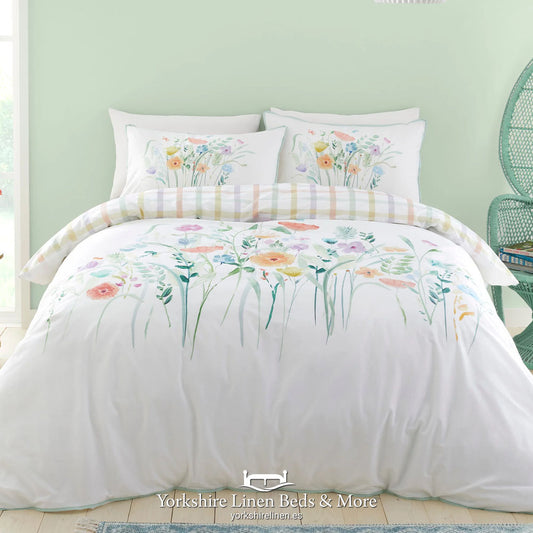 Garden Flowers 100% Cotton Duvet Set - Duvet Covers & Sets - Yorkshire Linen Beds & More