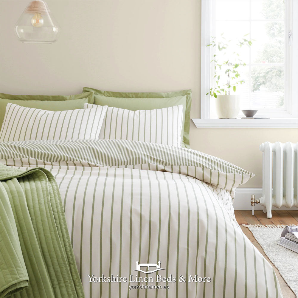 Hampton 100 % Cotton Duvet Set Green
