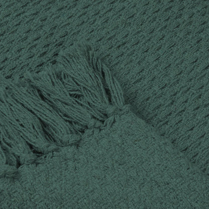 Hayley 100 % Cotton Throw - Green