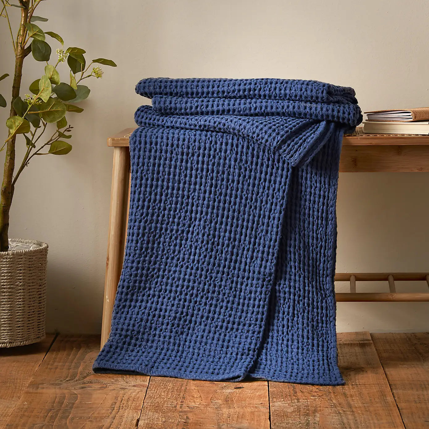 Jaipur Waffle Cotton Throws - Assorted Colours