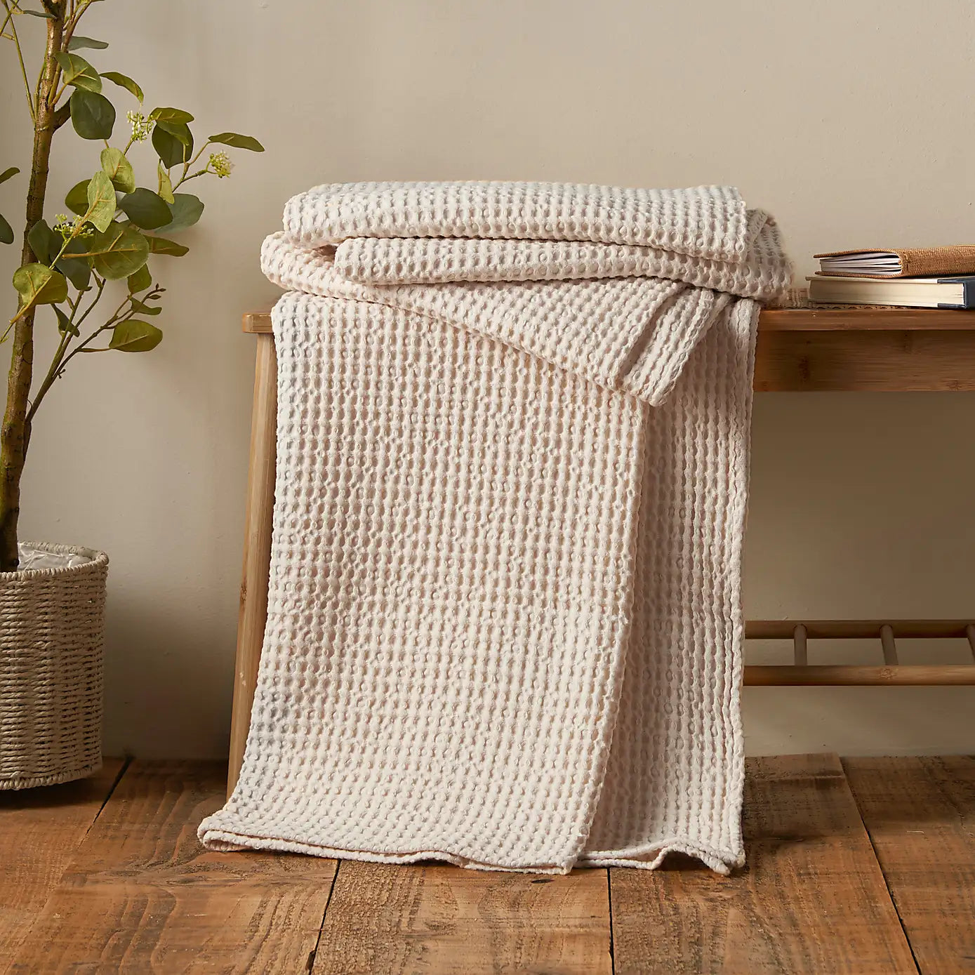 Jaipur Waffle Cotton Throws - Assorted Colours