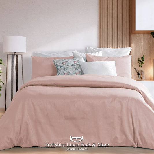 Karly Silk Look Duvet Set, Pink - Duvet Covers & Sets - Yorkshire Linen Beds & More