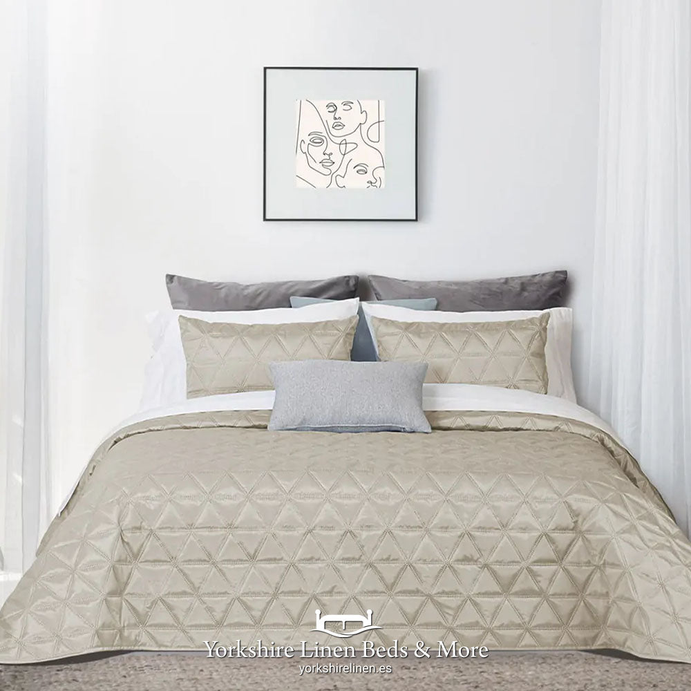 Luisa Luxury Sateen Bedspreads, Linen - Bedspreads & Throws - Yorkshire Linen Beds & More