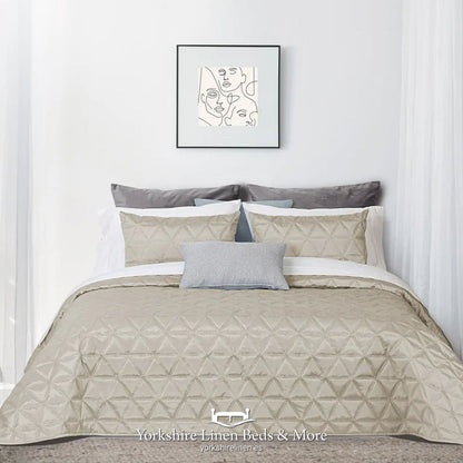 Luisa Luxury Sateen Bedspreads, Linen - Bedspreads & Throws - Yorkshire Linen Beds & More