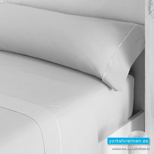 Luxury 300 Thread Count Sateen Fitted Sheets Silver