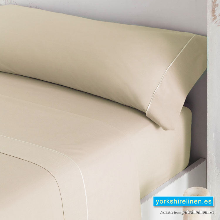 Luxury 300 Thread Count Sateen Pillowcases Beige