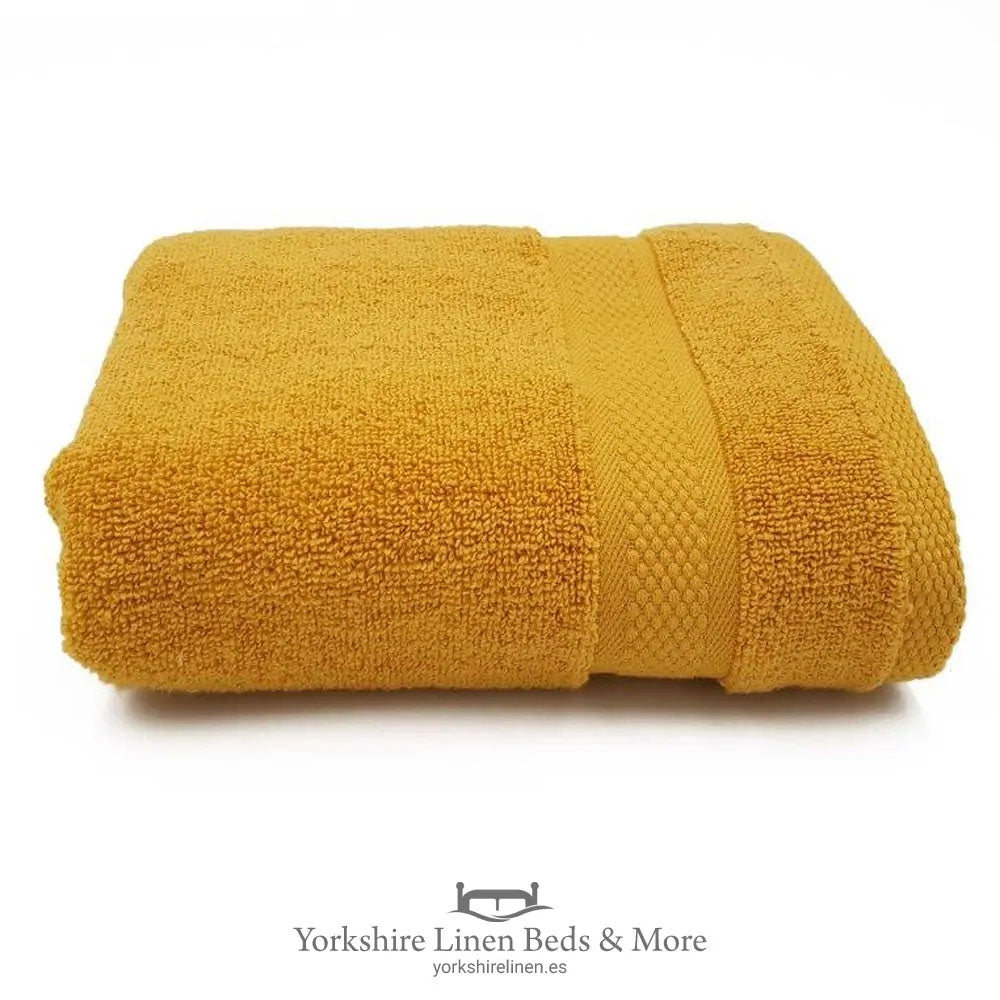 Luxury 600 GSM Zero Twist Towels, Ochre - Towels and Bathroom - Yorkshire Linen Beds & More