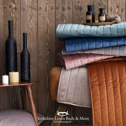Luxury Velvet Bed Runner & Matching Cushions, Assorted Colours - Cushions & Bed Runners - Yorkshire Linen Beds & More