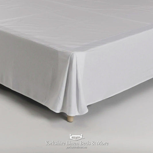 Luxury 30cm Base Valance, White - Valances & Bedskirts - Yorkshire Linen Beds & More, Mijas Costa, Spain.