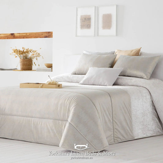 Martel Ivory Bedspread - Bedspreads & Throws - Yorkshire Linen Beds & More
