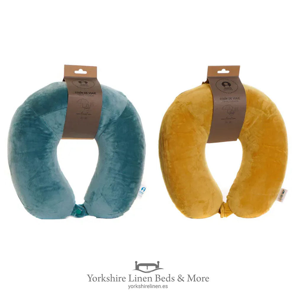 Memory Foam Travel Pillow, Assorted - Christmas Gift Ideas - Yorkshire Linen Beds & More