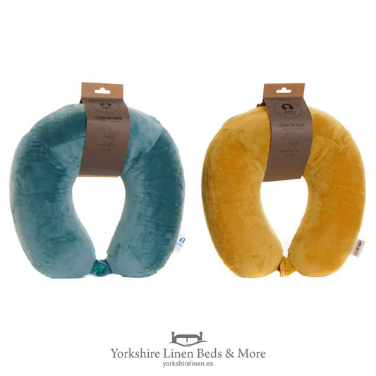 Memory Foam Travel Pillow, Assorted - Christmas Gift Ideas - Yorkshire Linen Beds & More