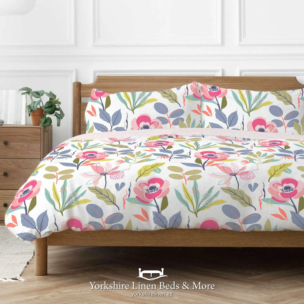 Mina Floral Duvet Set, Multi - Duvet Covers & Sets - Yorkshire Linen Beds & More