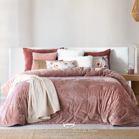 Mirabel Luxury Bedspreads, Pink - Bedspreads & Runners - Yorkshire Linen Beds & More