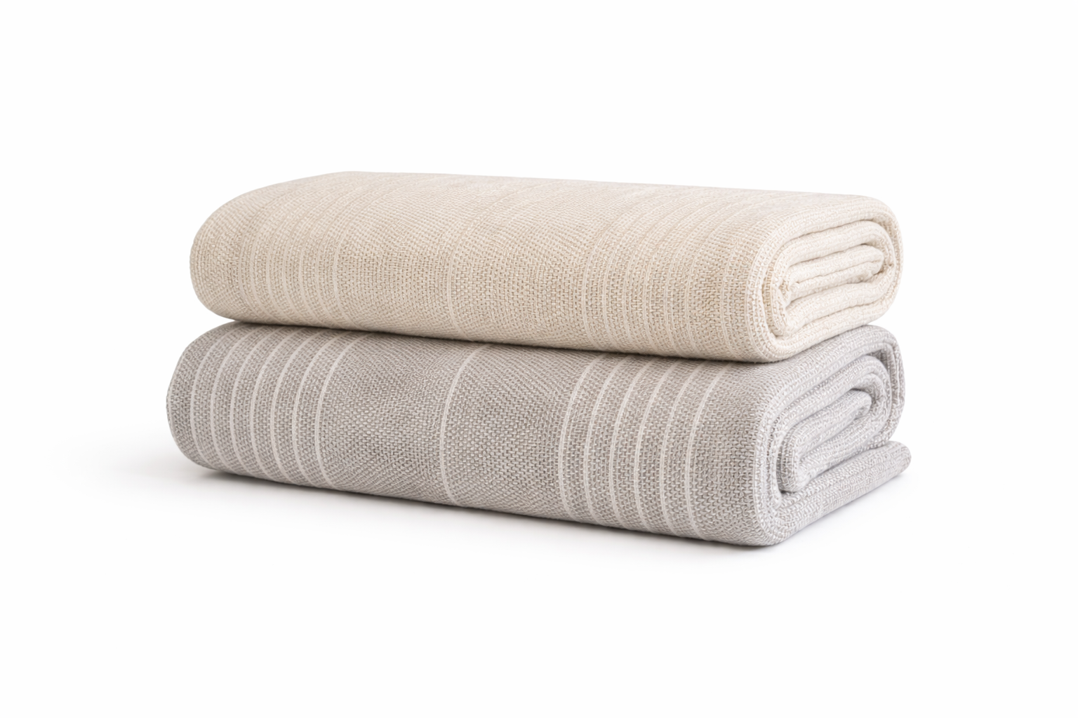 Nordic Cotton Throws - Natural
