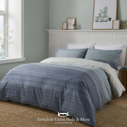 Newhaven Duvet Sets, Blue - Duvet Covers & Sets - Yorkshire Linen Beds & More