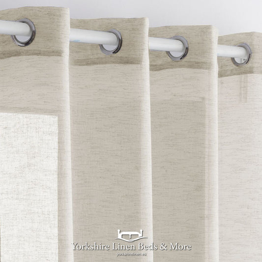 Noelia Linen Style Voile Panel Linen Yorkshire Linen Beds & More Mijas Costa Marbella