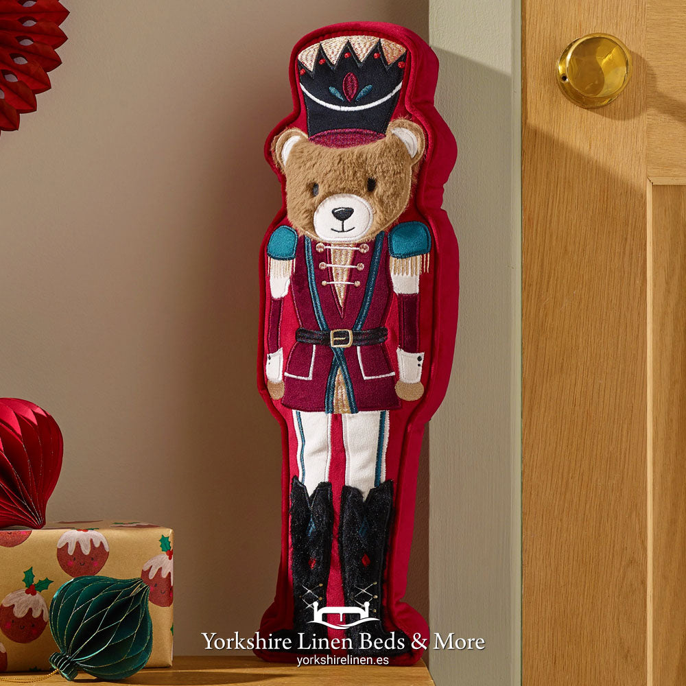 Nutcracker Bear Filled 3D Cushion - Cushions & Cushion Covers - Yorkshire Linen Beds & More, Mijas Costa, Spain