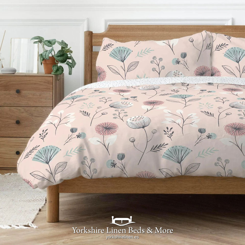 Olga Floral Duvet Duvet Sets, Pink - Duvet Covers & Sets - Yorkshire Linen Beds & More