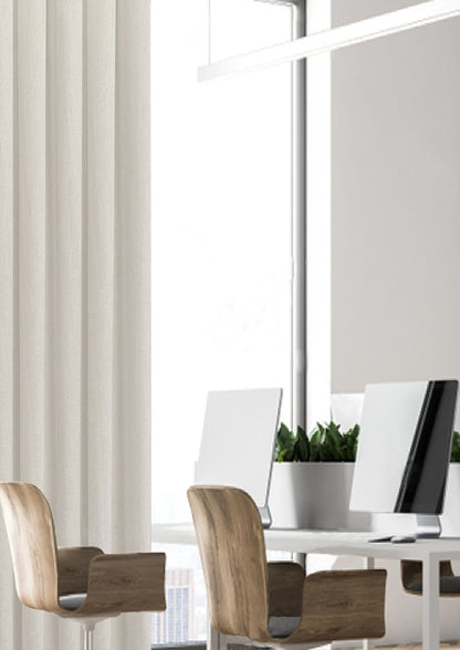 Palma Light Weight Tape Top Curtain Panels, Natural