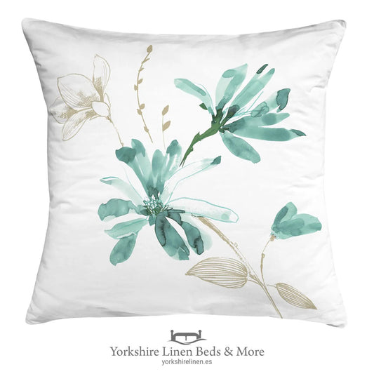 Patty Velvet Cushion, Green - Cushions & Cushion Covers - Yorkshire Linen Beds & More