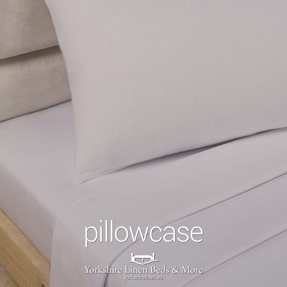Polycotton Pillowcases, Stone - Yorkshire Linen Beds & More P01