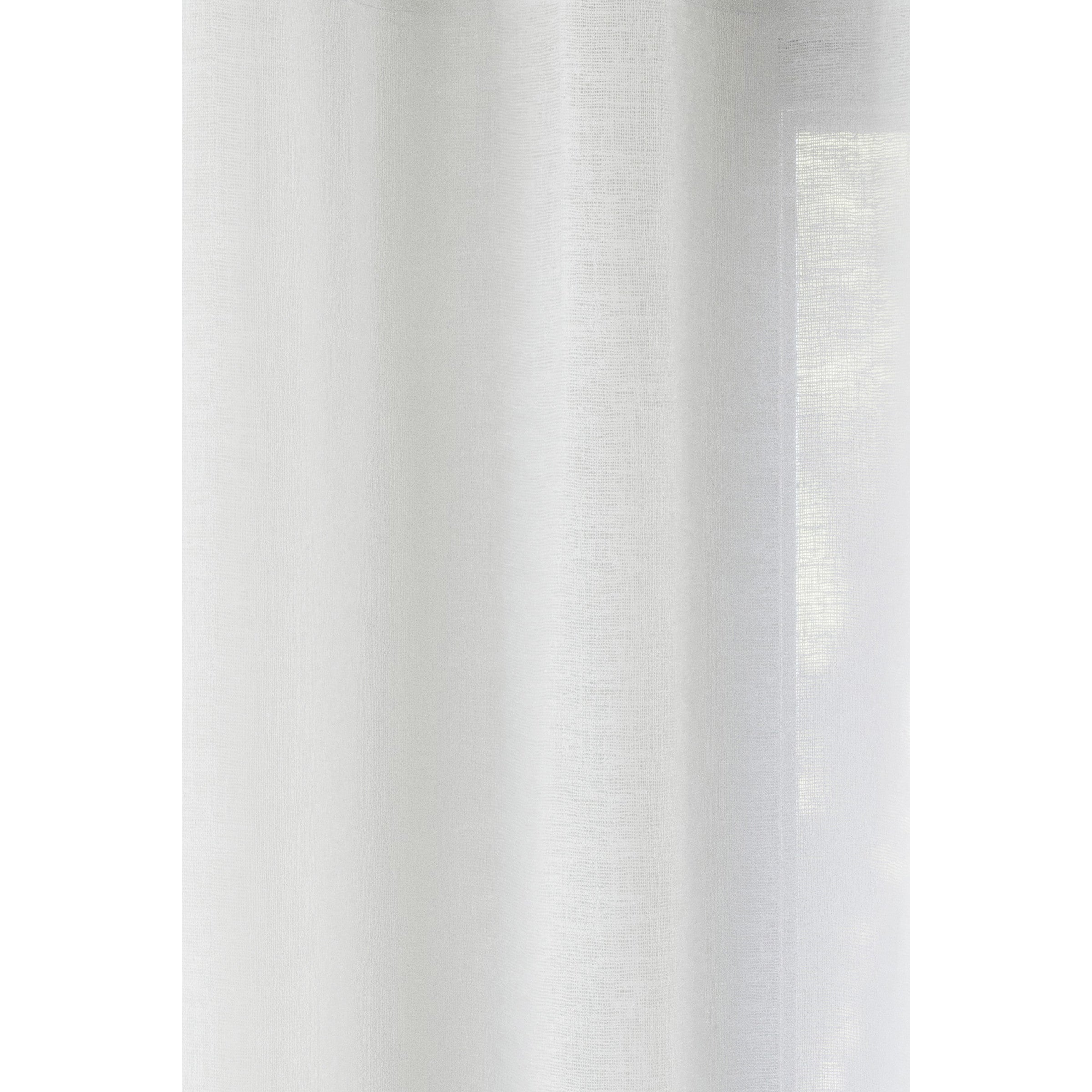 Ronda Slot Type Linen Style Voile Panels- White