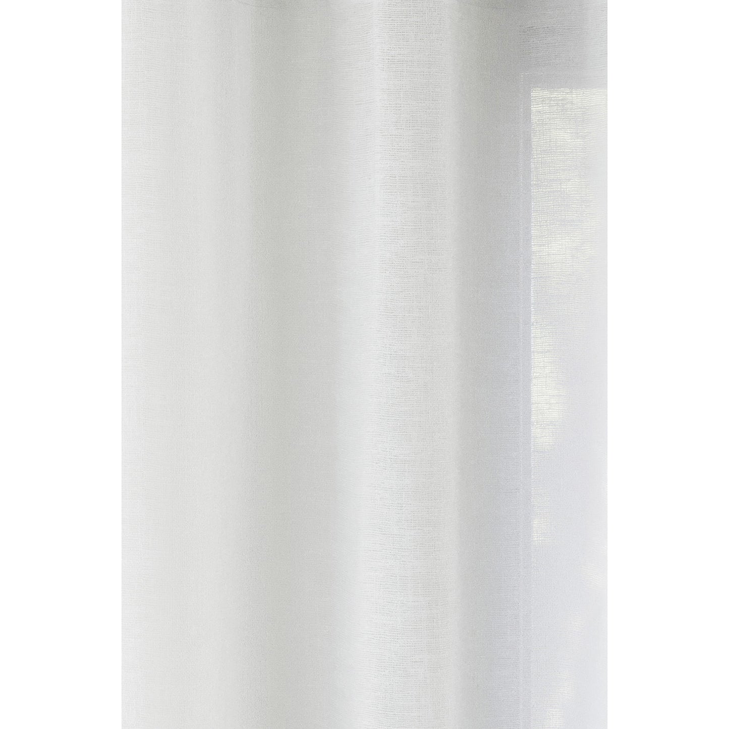 Ronda Slot Type Linen Style Voile Panels- White