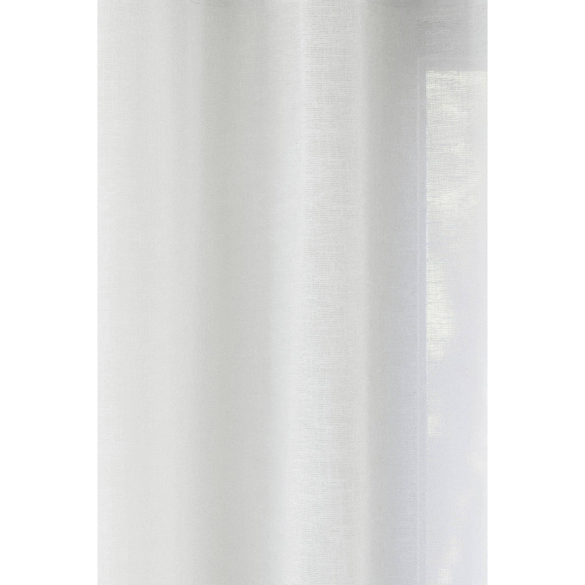 Ronda Slot Type Linen Style Voile Panels- White