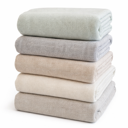 Small Weave Multiuse Throws - Green