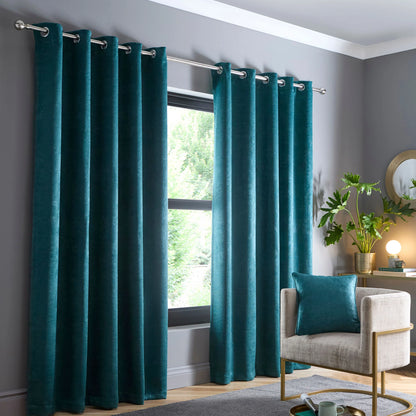 Stratus Dim Out Curtains - Forest Green