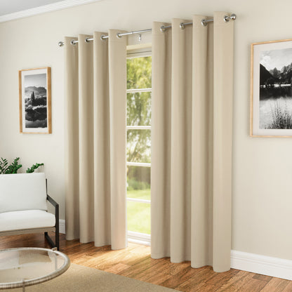 Super Value Ringtop Curtains - Natural