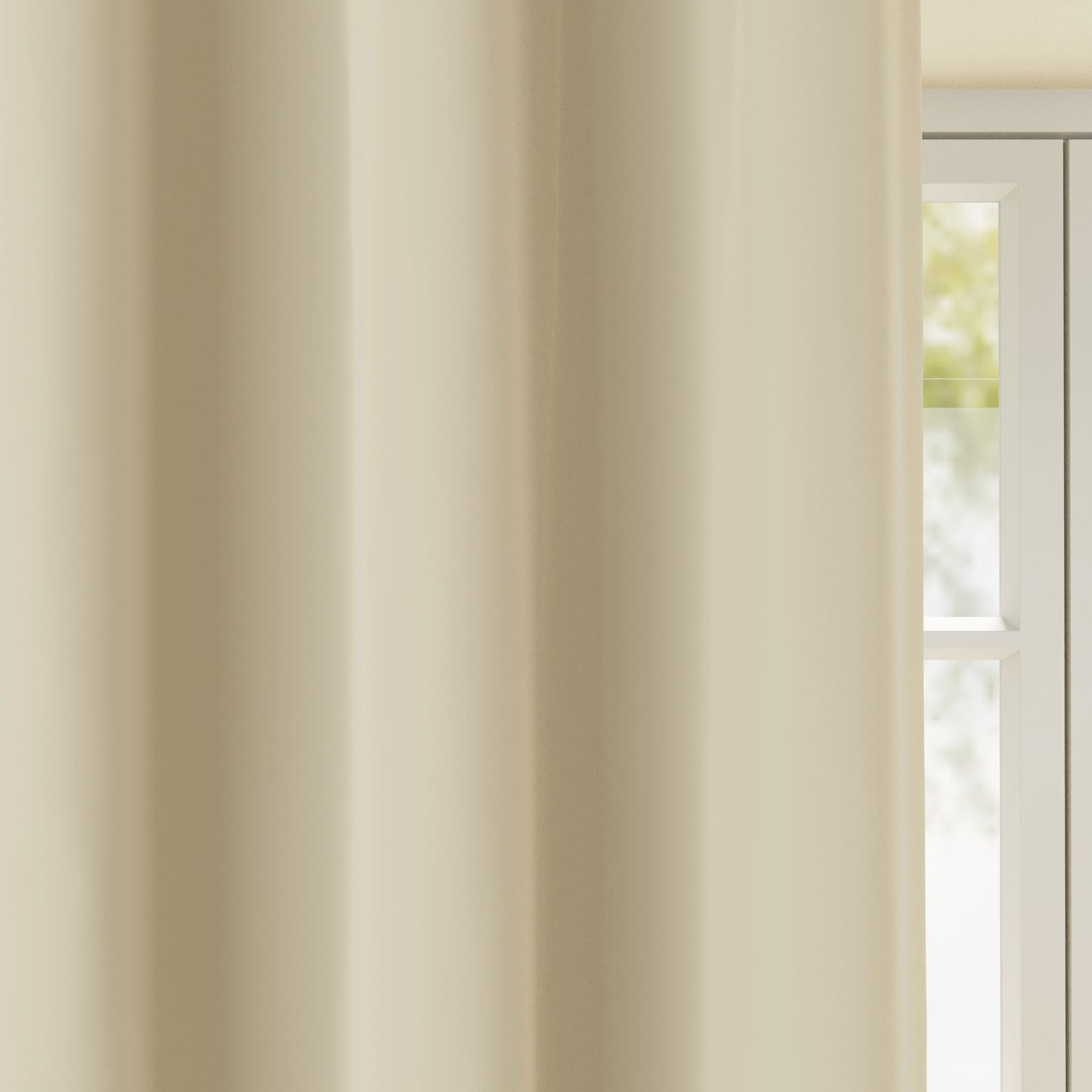 Super Value Ringtop Curtains - Natural