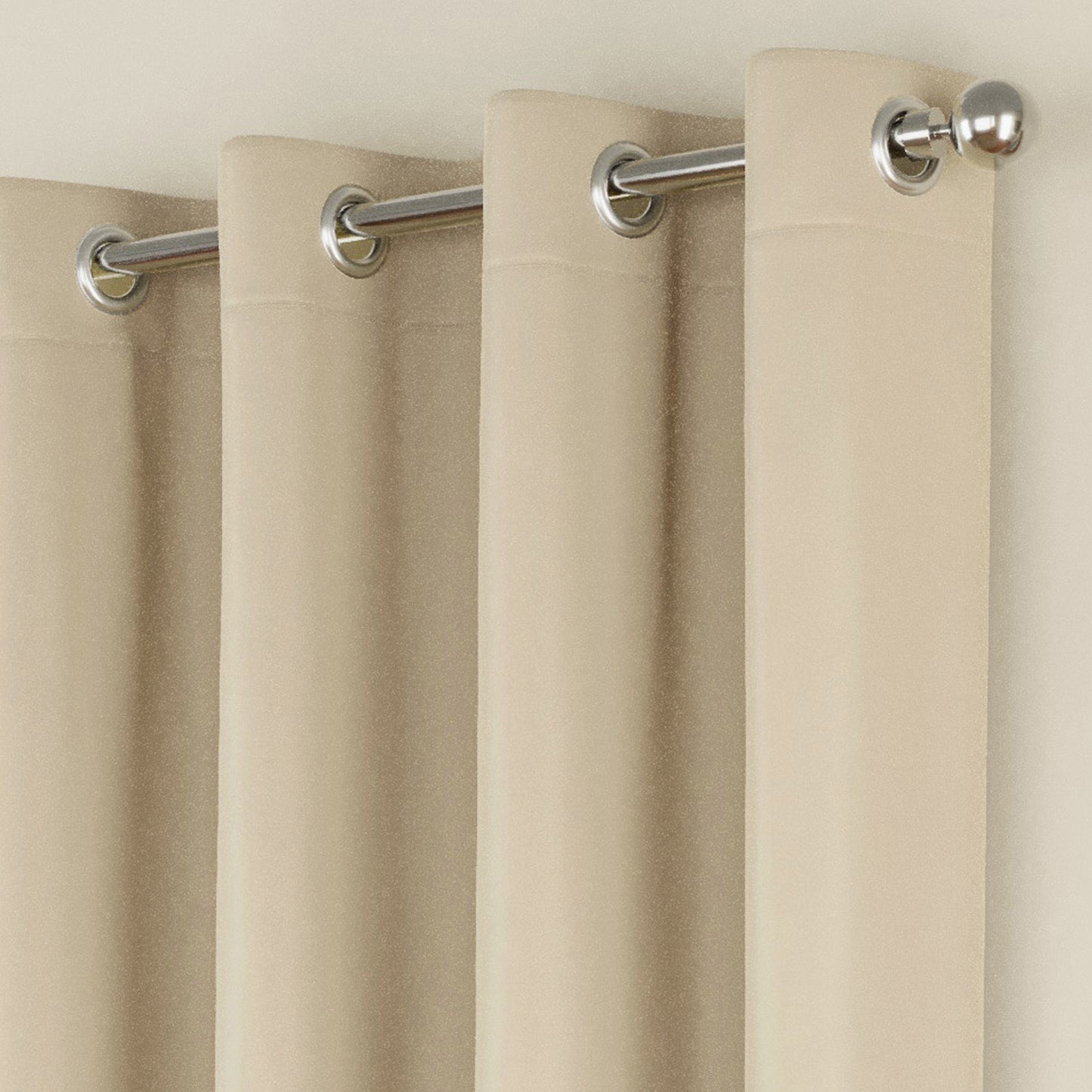 Super Value Ringtop Curtains - Natural