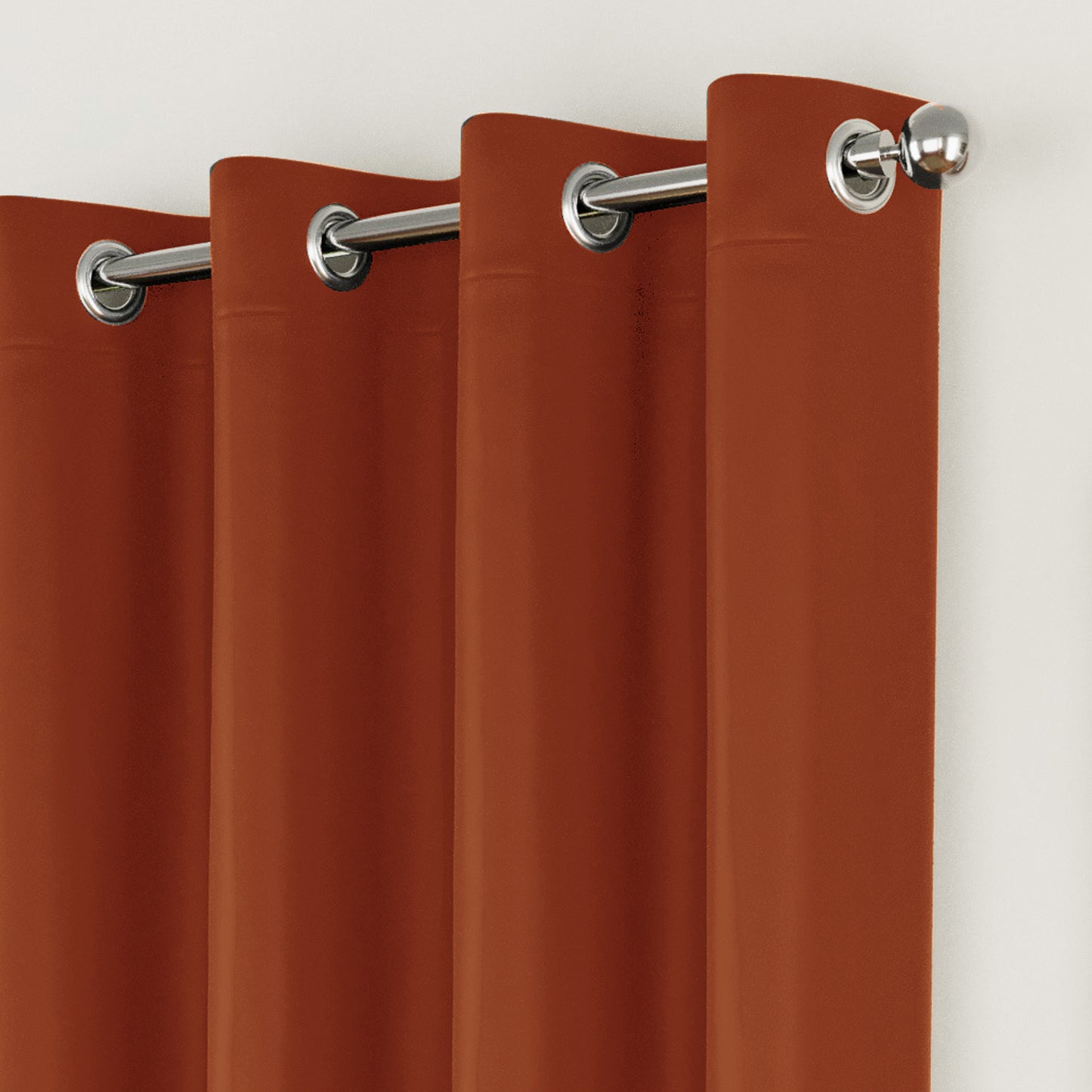 Super Value Ringtop Curtains - Orange
