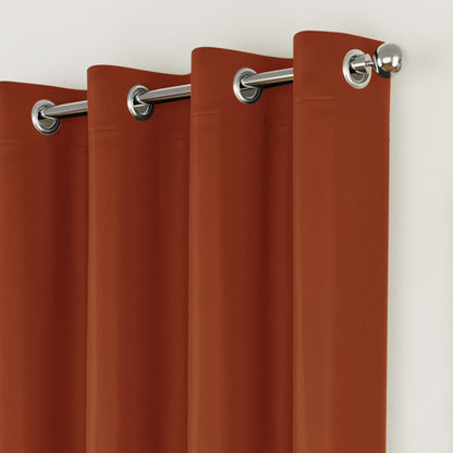 Super Value Ringtop Curtains - Orange