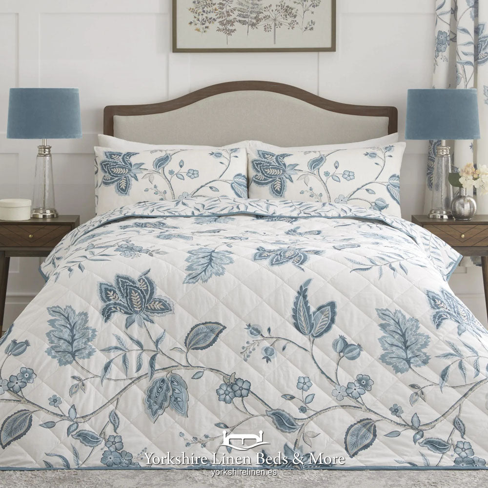 Samira Teal Duvet Cover Set - Duvet Covers & Sets - Yorkshire Linen Beds & More, Mijas & Marbella