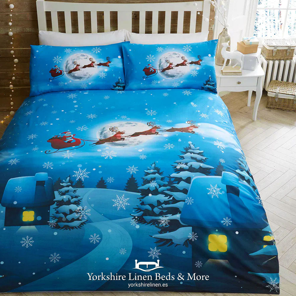Santas Glow in the Dark Christmas Duvet Set