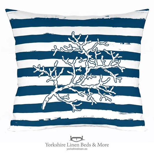Seaside Life Cushions, Coral - Cushions & Cushion Pads - Yorkshire Linen Beds & More