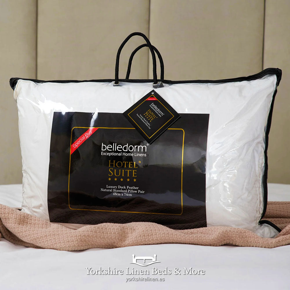 Special Buy Luxury 100 % Duck Feather Pillow Pair BACK IN STOCK !