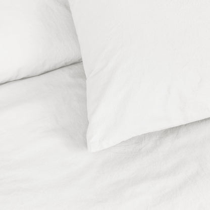 Stonewashed 200 TC Cotton Duvet Sets White